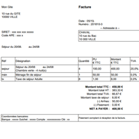 Facture avec TVA