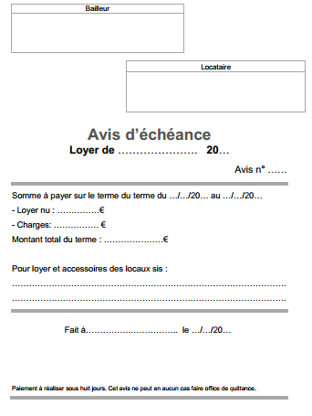 Modèle de quittance de loyer gratuit 